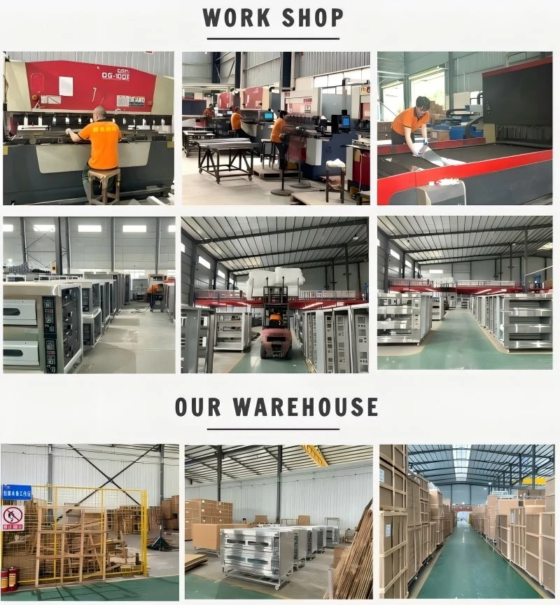 Huimai commercial bakery equipment factory workshop, CNC automated production line, professional R&D team, 25+ years manufacturing experience